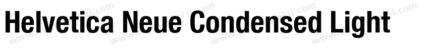 Helvetica Neue Condensed Light字体转换
